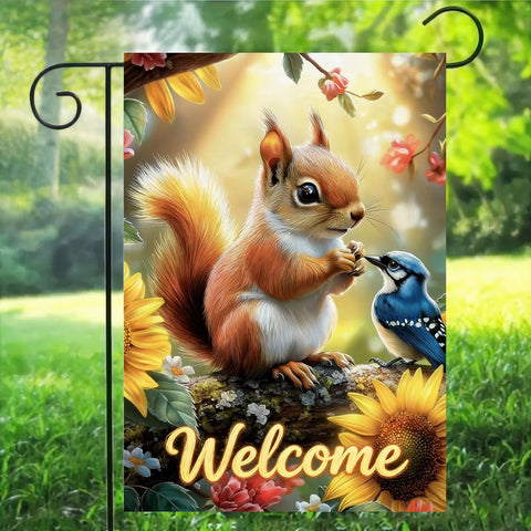 LienzoFest squirrel garden flag makes a thoughtful gift for wildlife lovers.