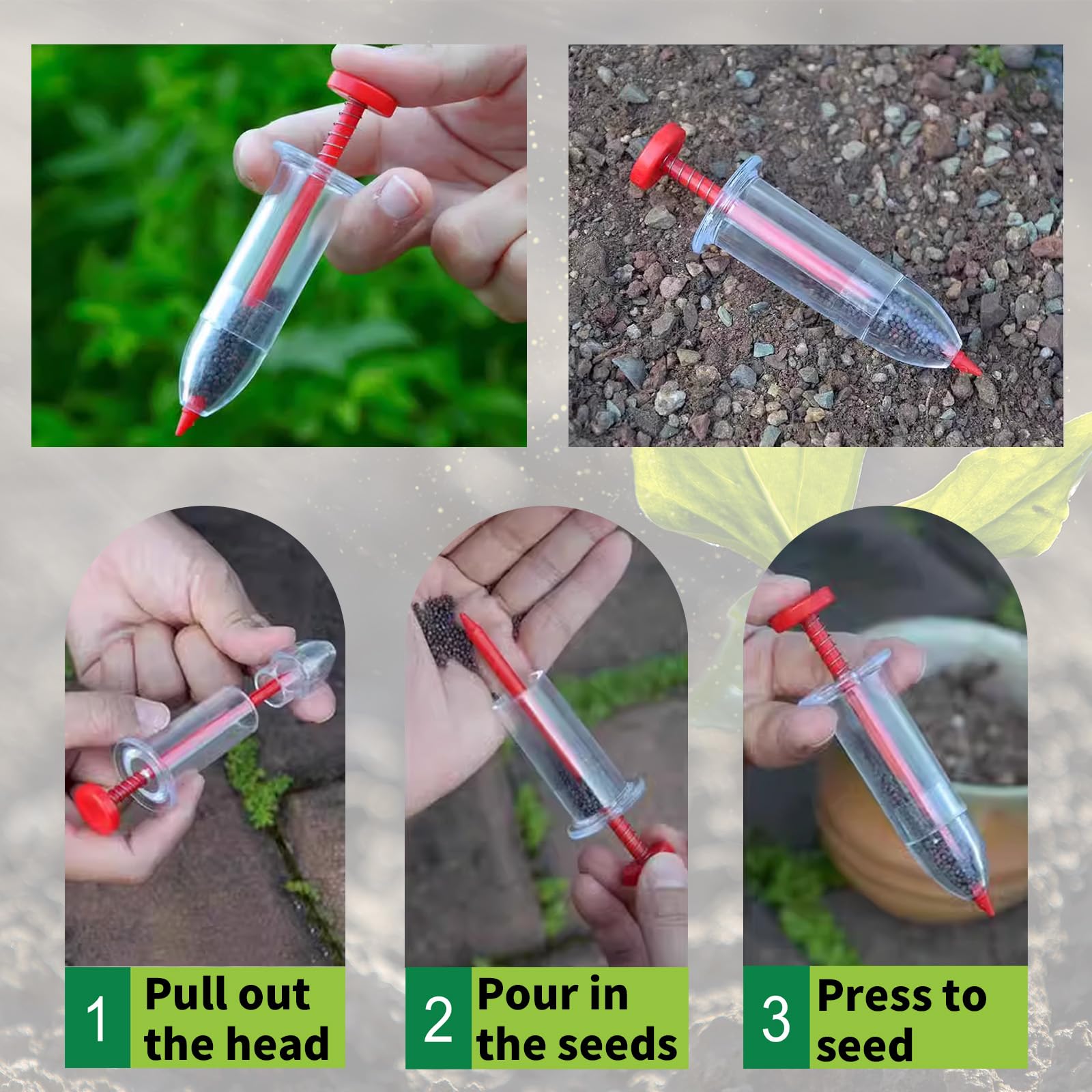 LIFCIUSO single hole planter for targeted sowing in pots