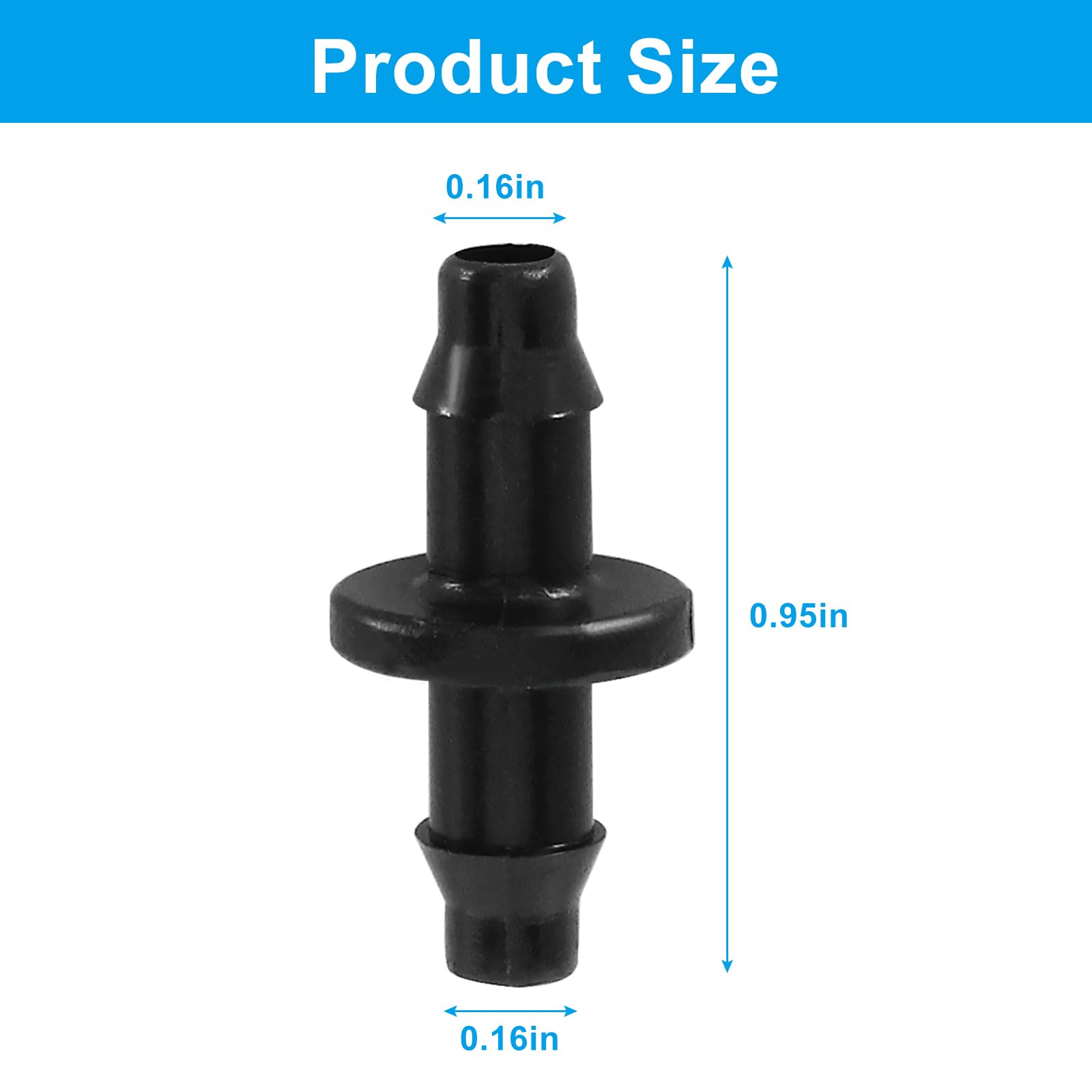 LifCratms barbed fittings for drip tubing ensure a snug fit and durable outdoor performance.