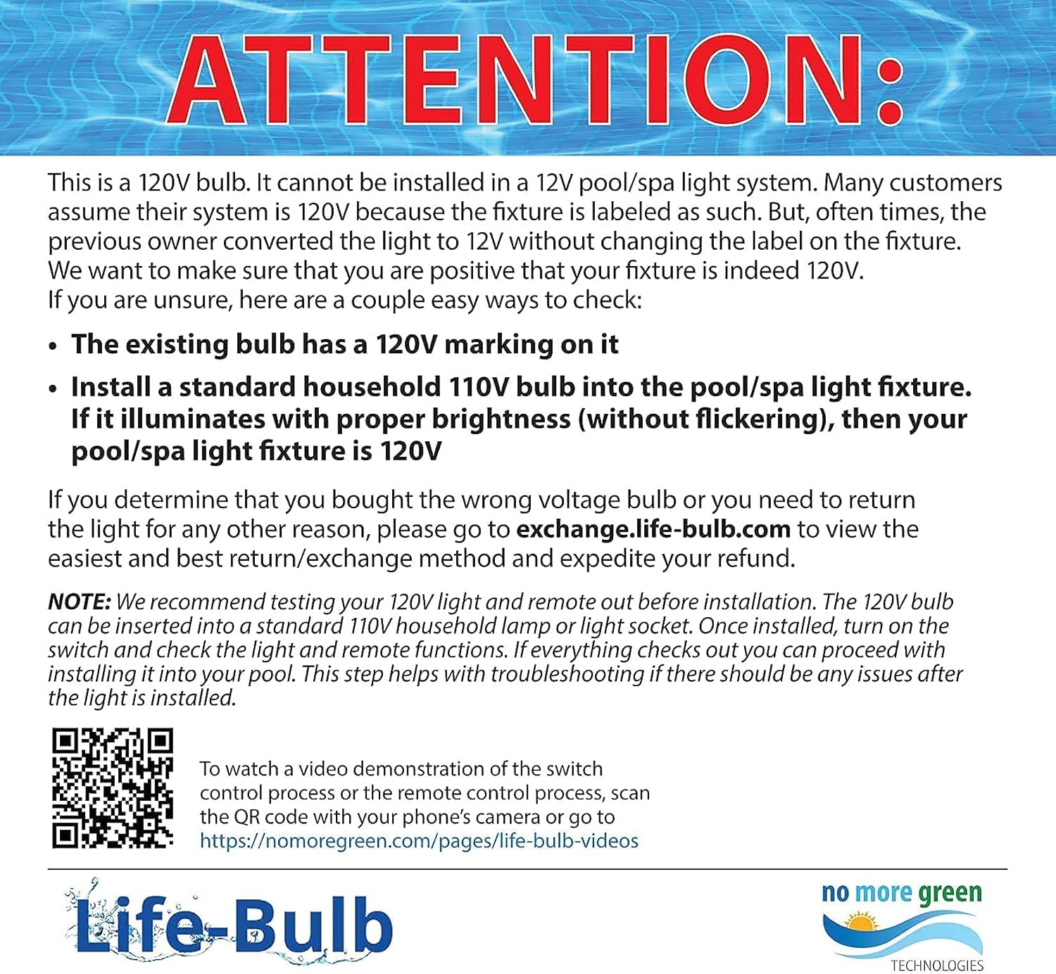Life-Bulb color-changing LED creates customizable pool ambiance