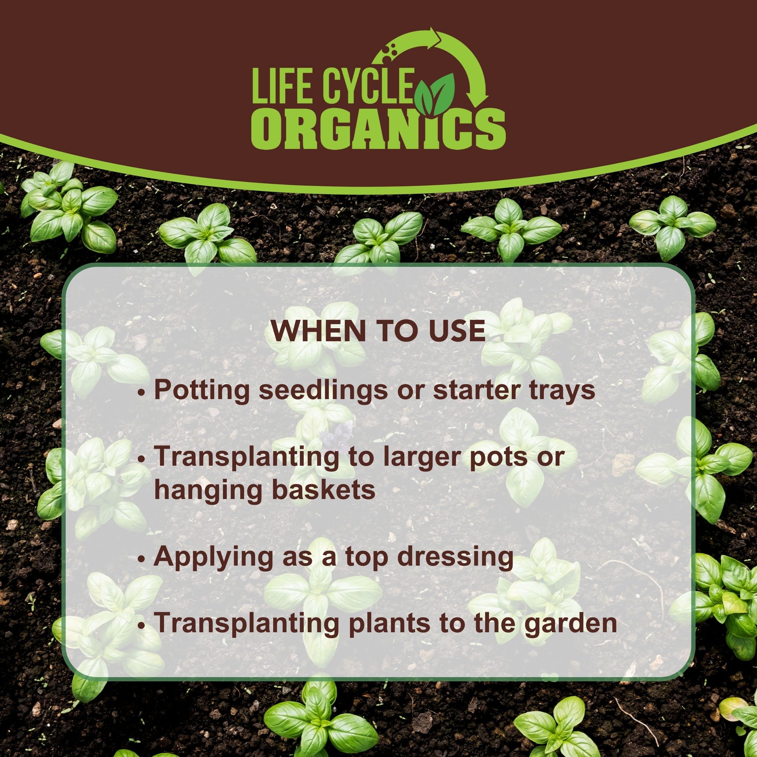 Life Cycle Organics worm castings are pet-safe and OMRI-listed.