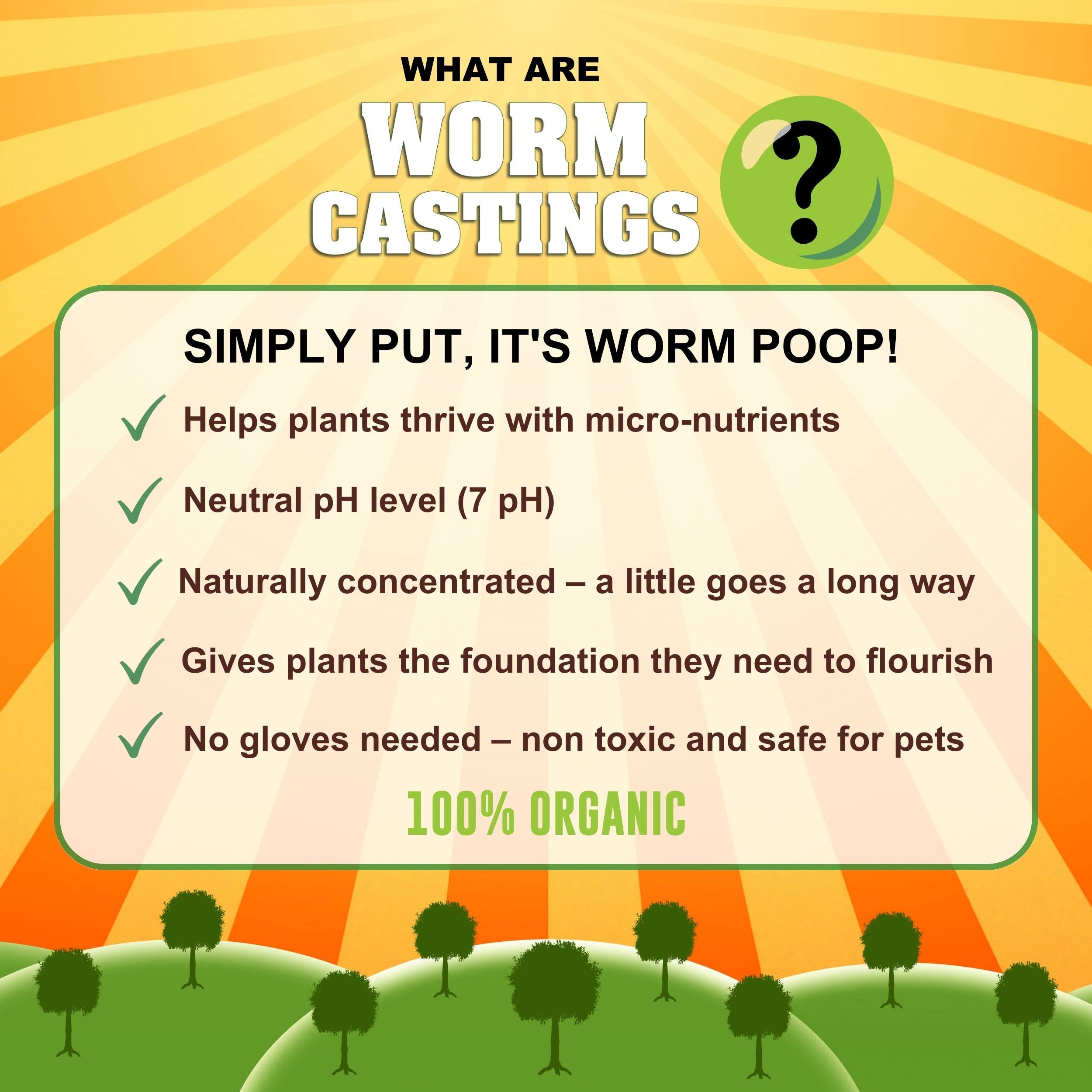 Close-up of Life Cycle Organics worm castings texture enriching soil nutrients.