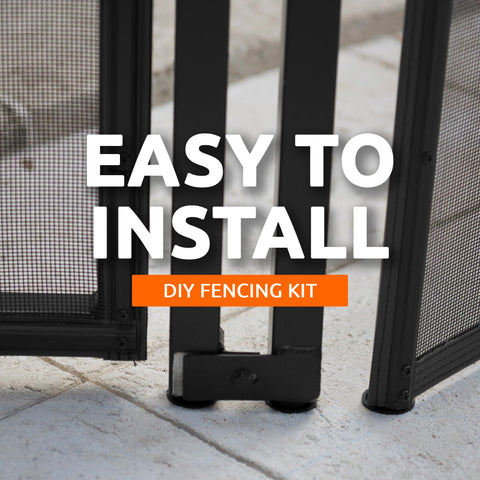 Life Saver Pool Fence DIY hardware kit simplifies installation for concrete walls.