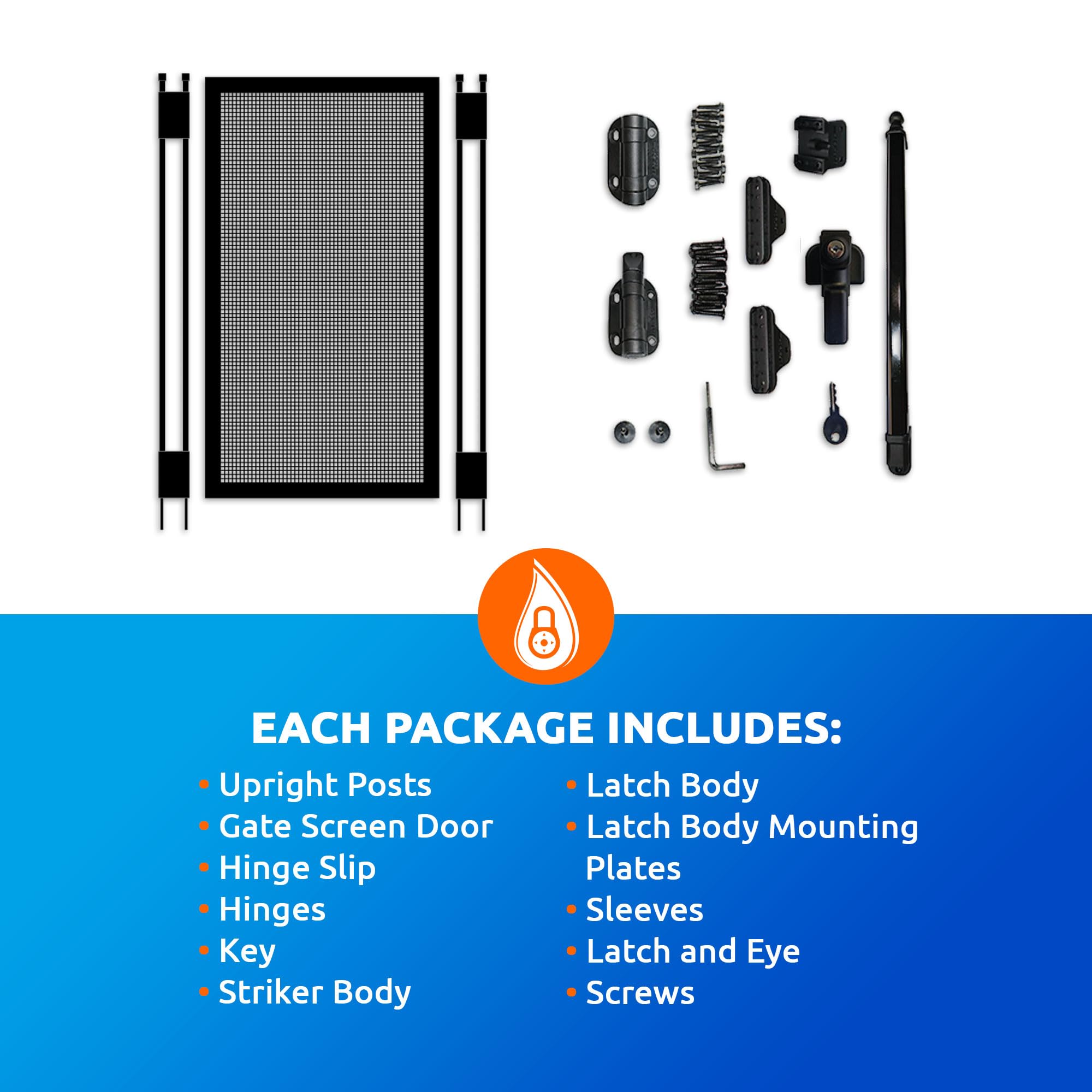 Life Saver Pool Fence DIY gate mesh is UV-resistant for long-lasting use.