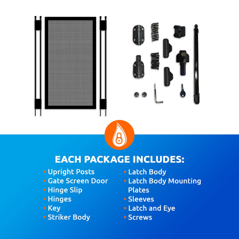 Life Saver Pool Fence DIY gate mesh is UV-resistant for long-lasting use.