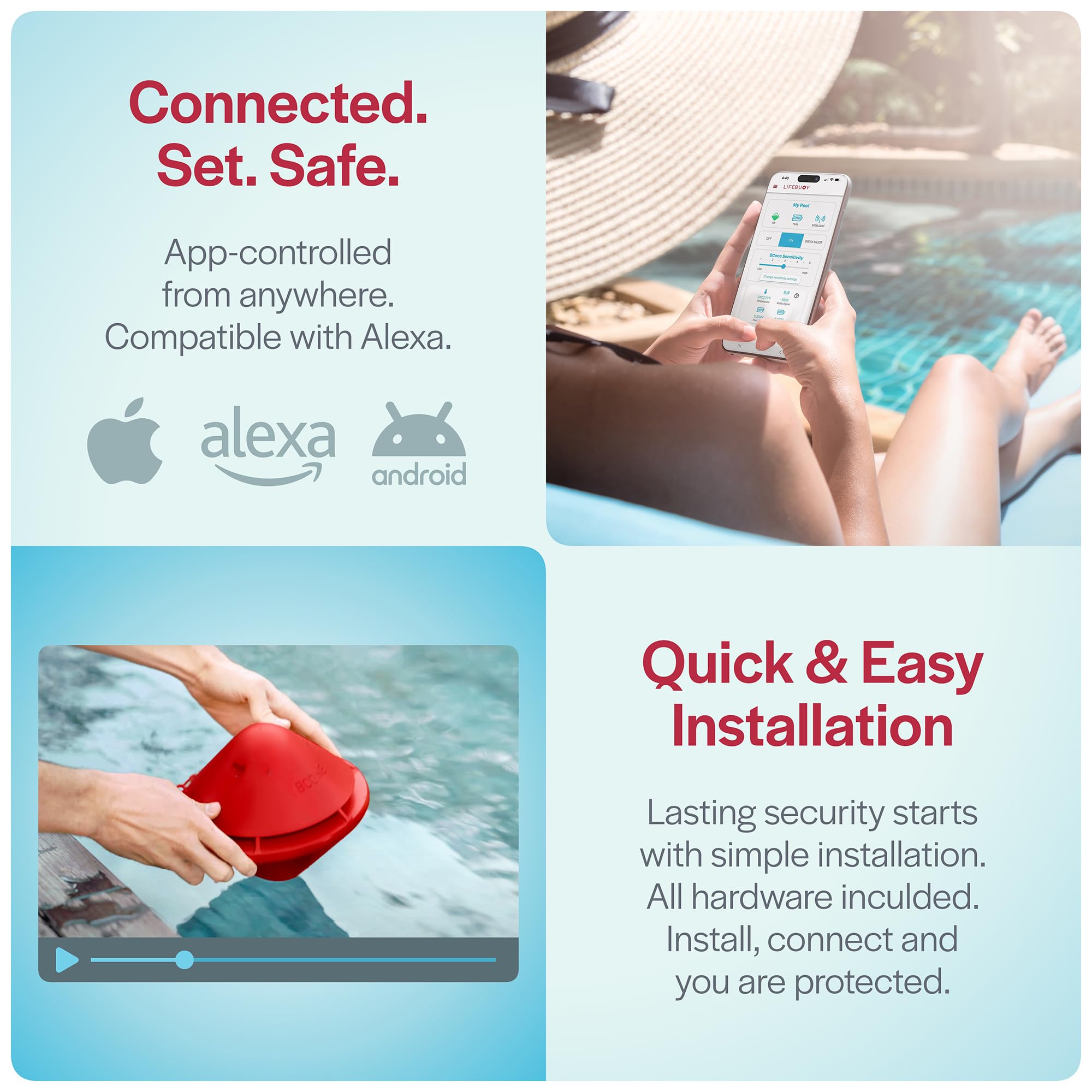 Lifebuoy BCONE mobile app setup for remote control.