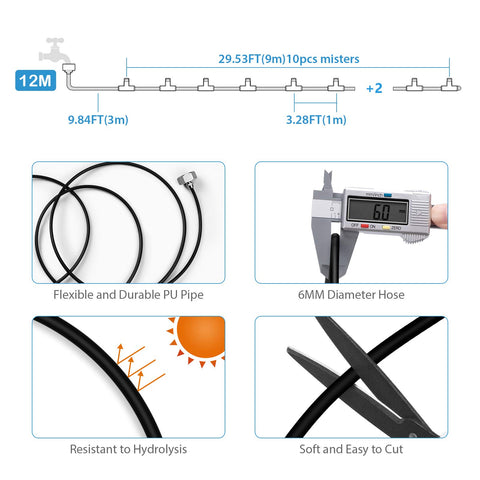 Lifeegrn patio misting system ready to install in minutes