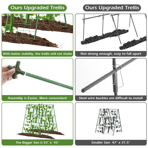 LifeisLuck equal tee and cross connectors boost stability for vines.