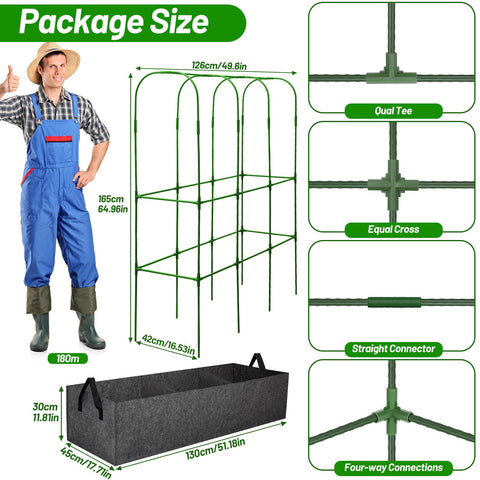 LifeisLuck Fabric Raised Garden Bed enhances drainage and elevates roots for healthier growth.