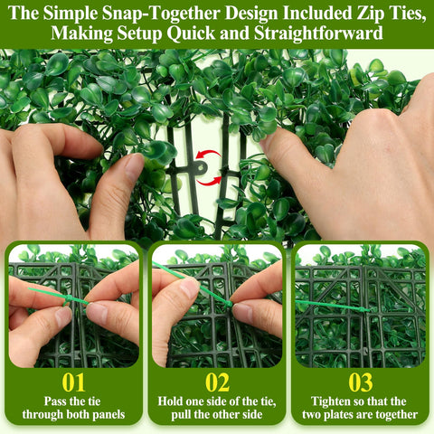 LifeisLuck green wall decor fits indoor and outdoor spaces for ambiance and privacy