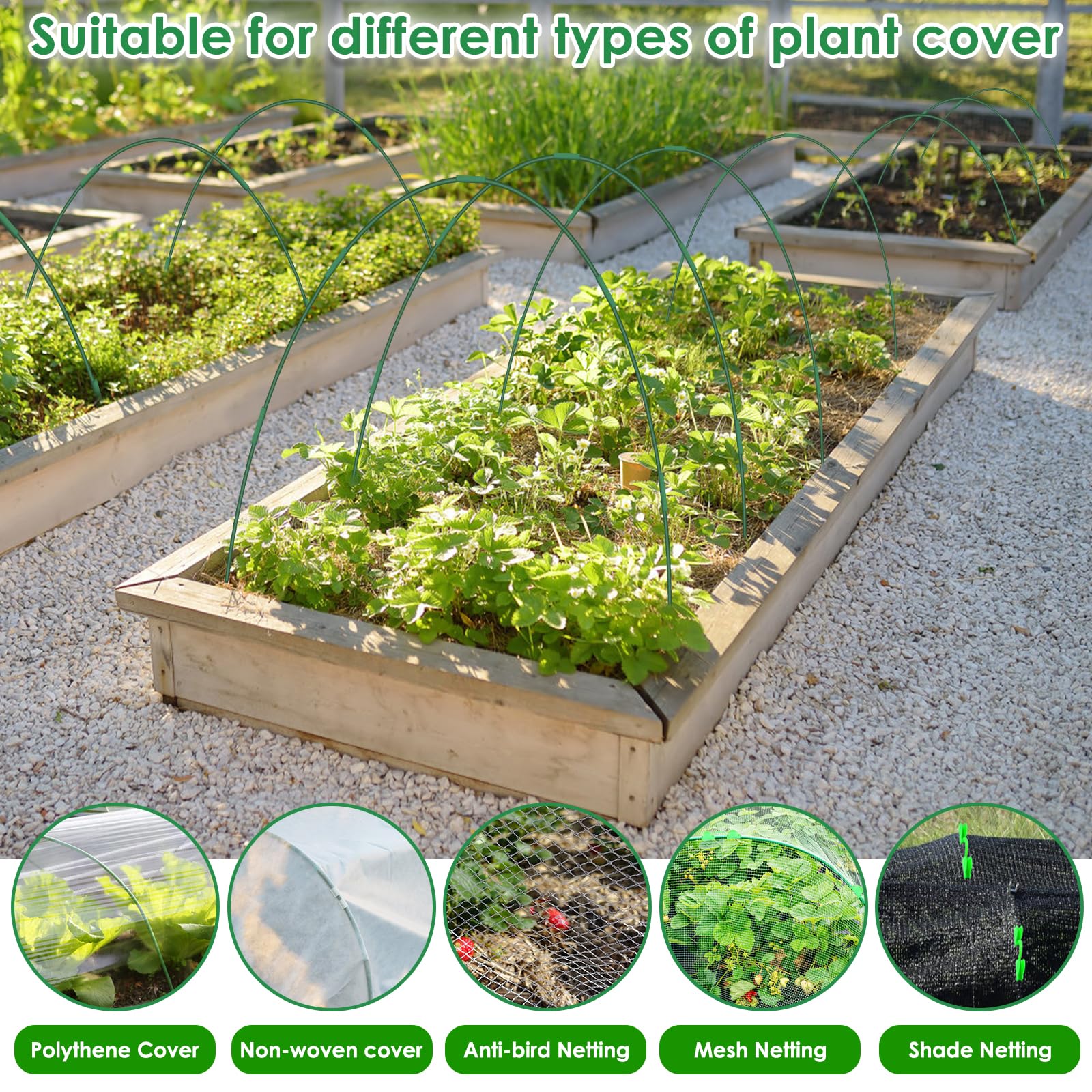 LifeisLuck shade cloth compatibility image highlights flexible protection options.