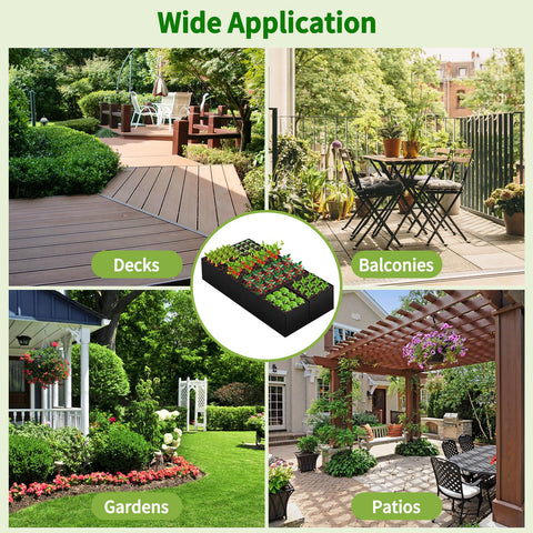 LifeisLuck square-foot gardening setup for efficient space use