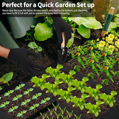 LifeisLuck bag beds supporting vegetables, flowers, and herbs growth