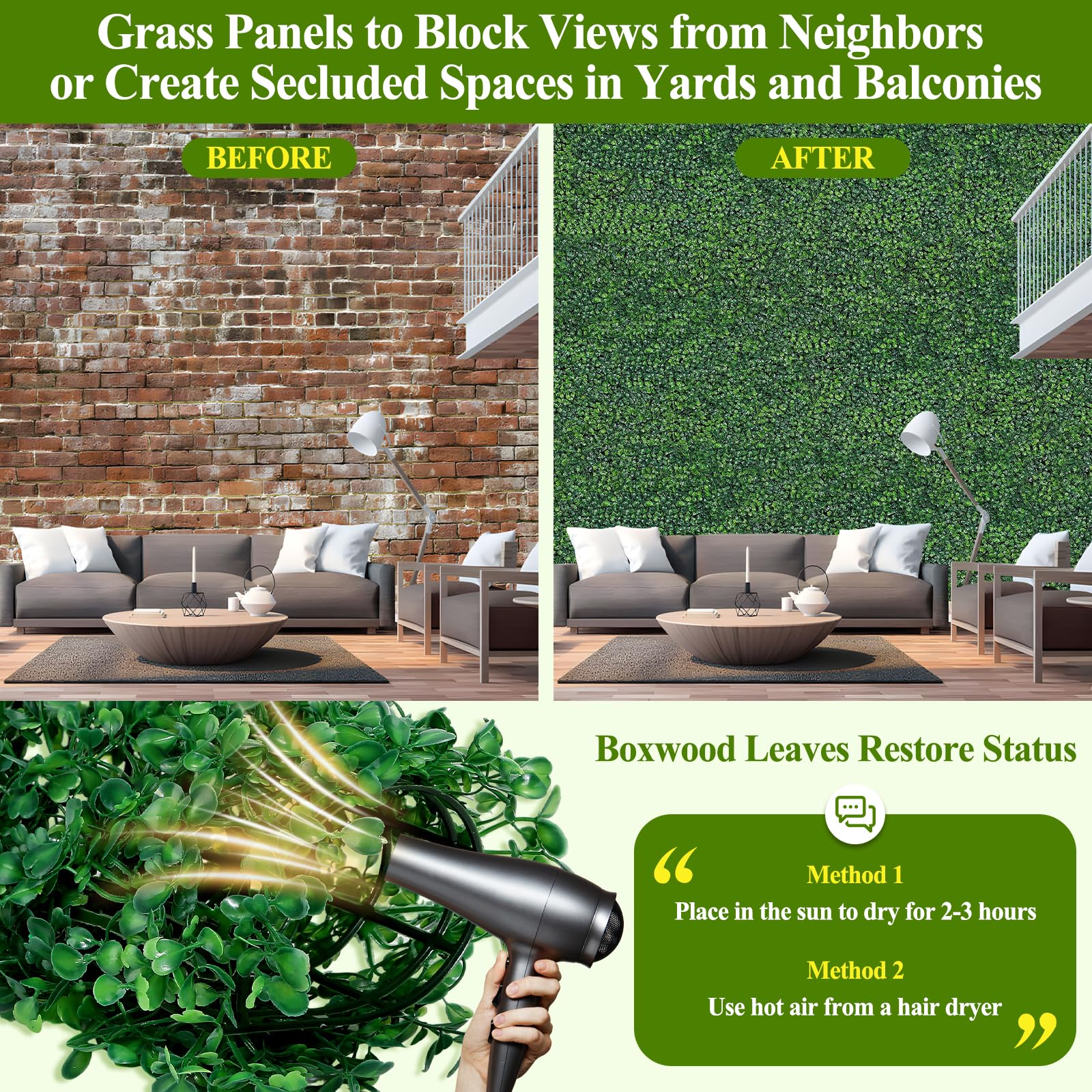 LifeisLuck wedding backdrop uses faux greenery for elegant event decor