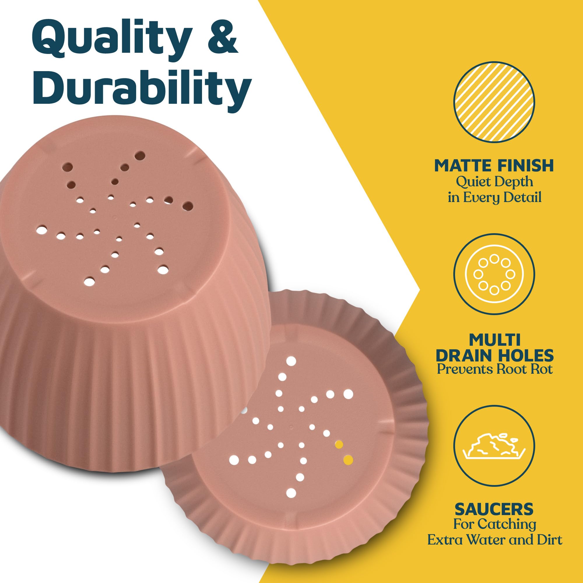 Lifemaster pink pot with removable saucer catching runoff and mess.