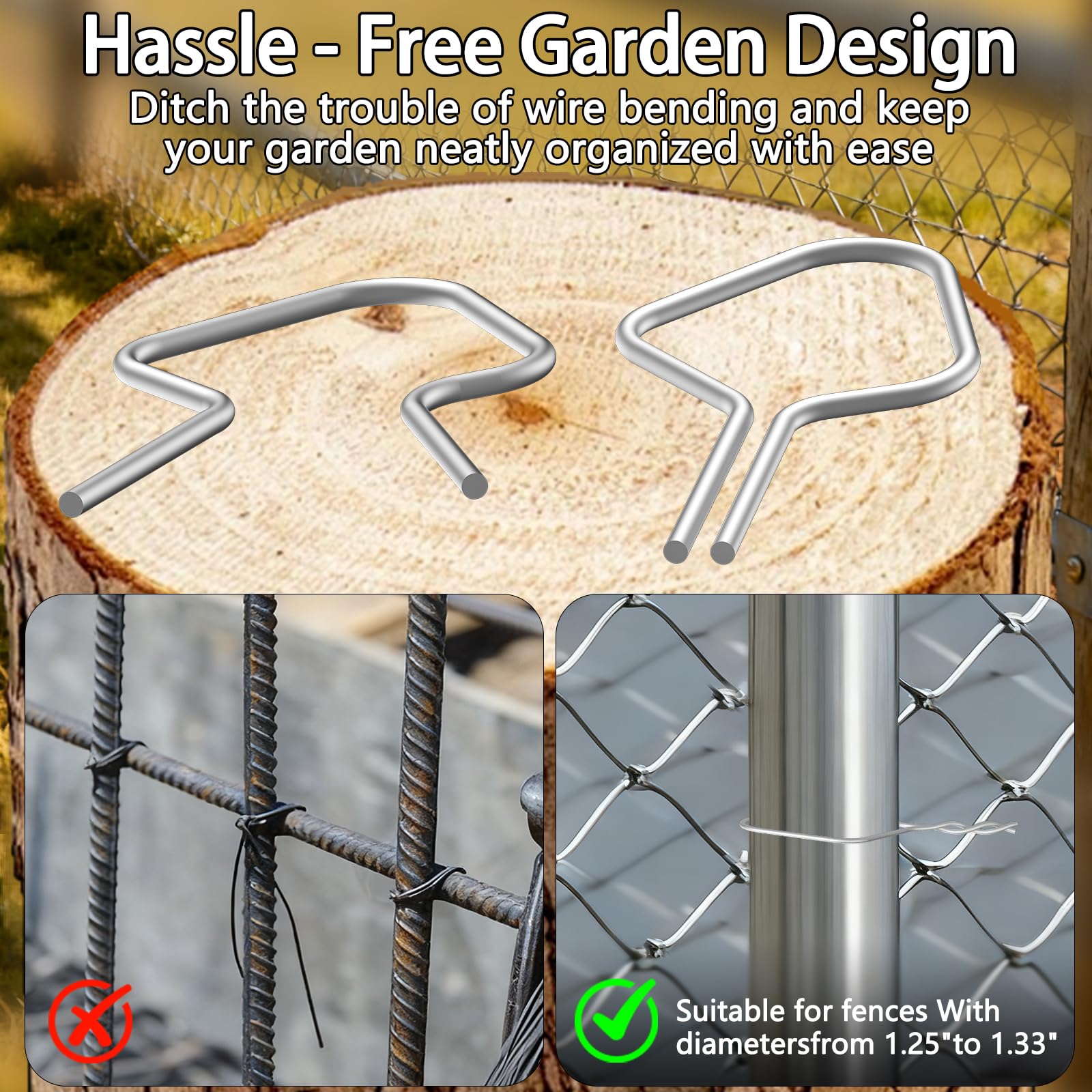 LIFENCE secure-tie design prevents deformation and sag in fences