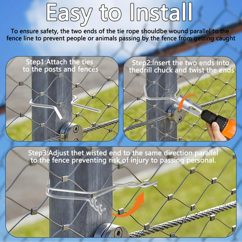 LIFENCE drill-ready clips streamline large installations on farms and ranches.