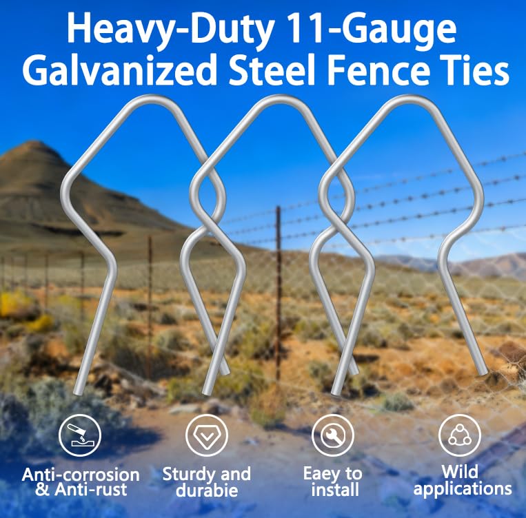 LIFENCE universal-fit clips for versatile post compatibility on T, U, and round posts