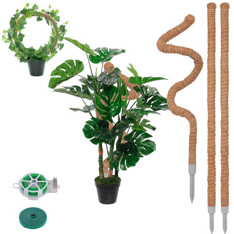 LifeNest 3-pack moss poles provide sturdy 30-inch support for climbing plants