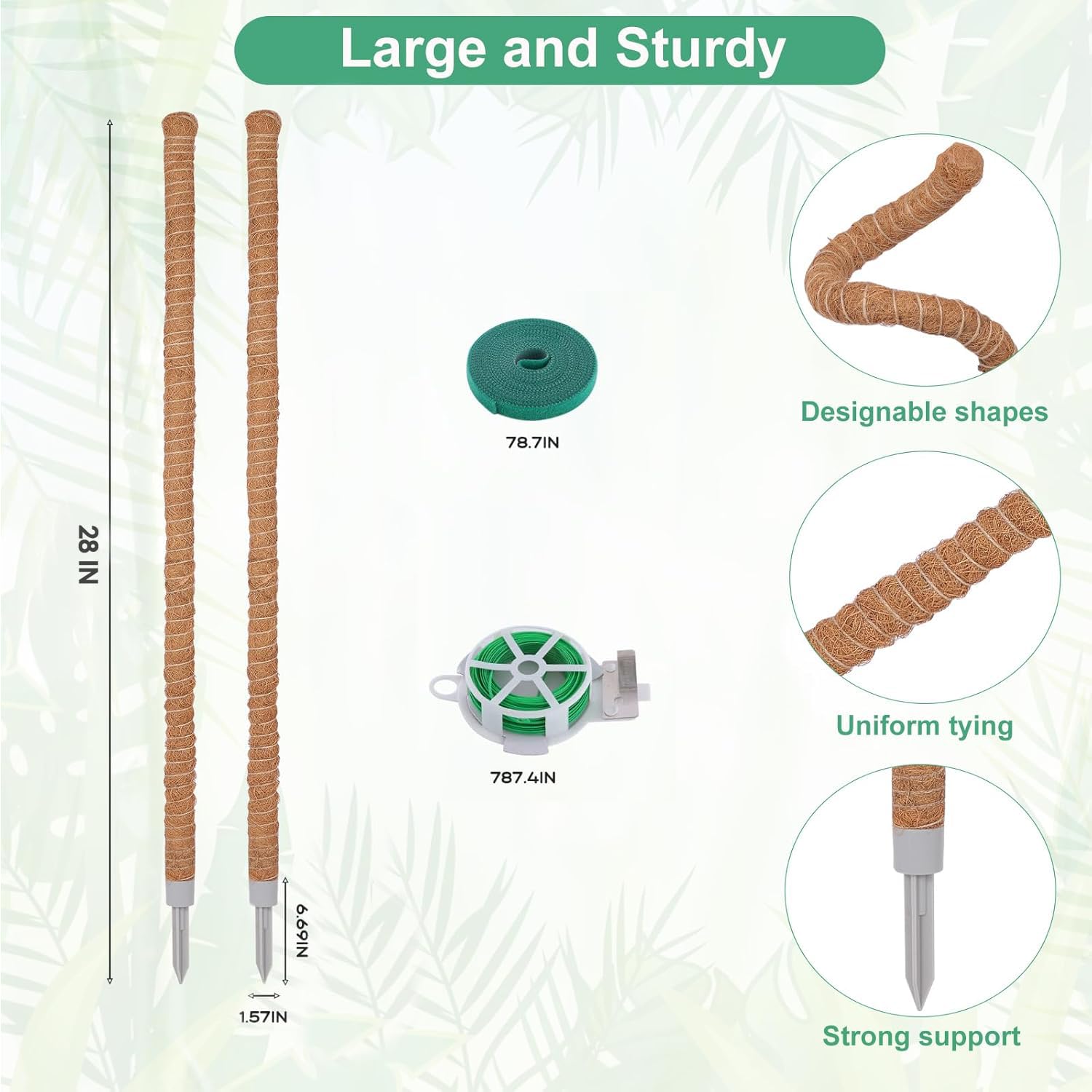 DIY-friendly LifeNest pole allows custom shapes for tall or small plants.