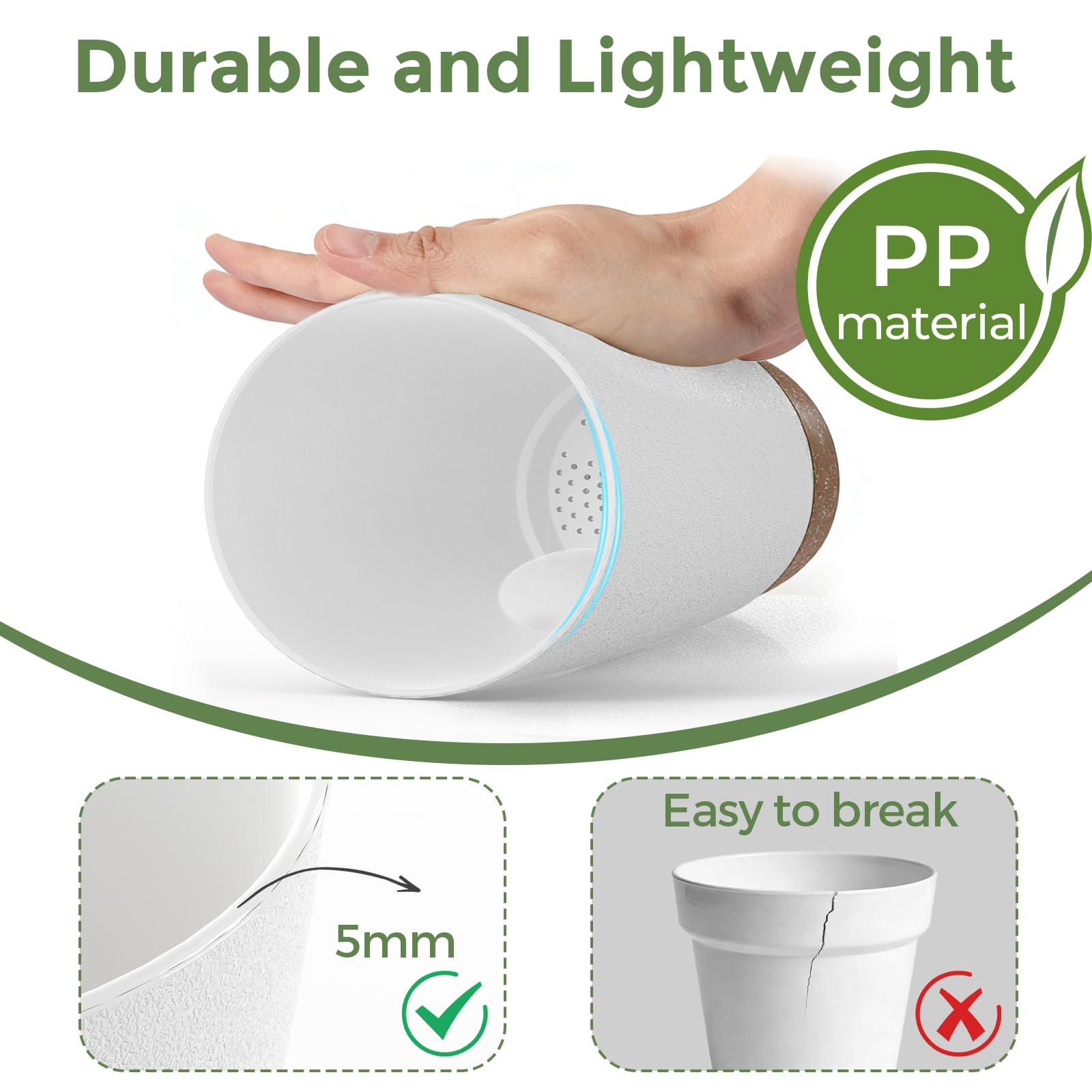 LifeNest water level window helps monitor hydration at a glance.