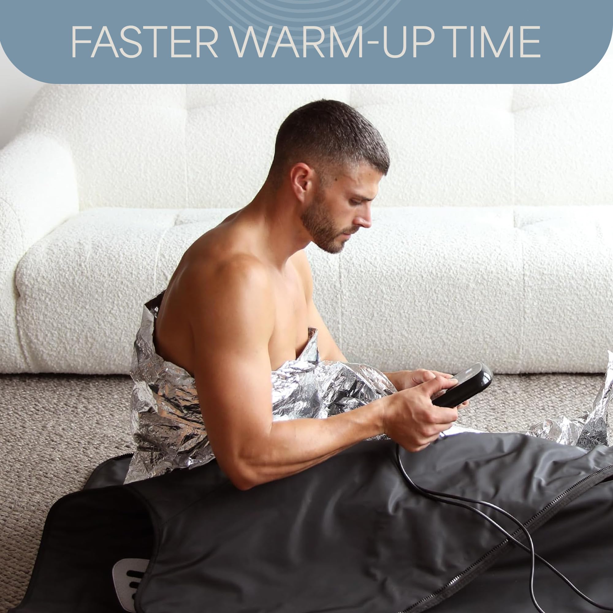 LifePro even-heat distribution wrap inside your FIR blanket.
