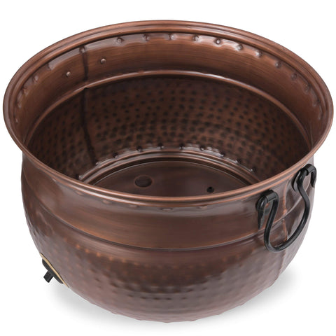 LifeSmart handmade hose pot detail highlights durable hand-hammered finish.