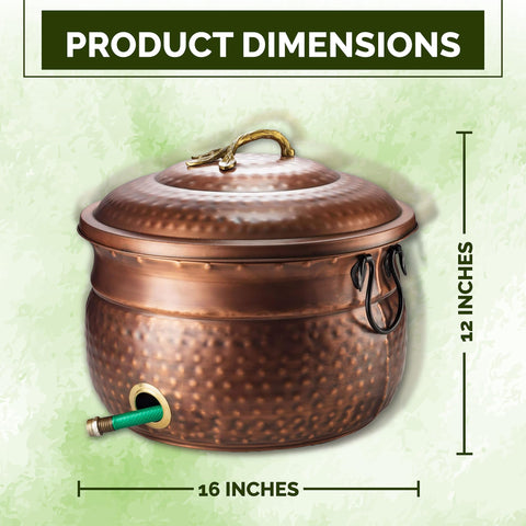 LifeSmart indoor outdoor hose container fits patios and sheds for clutter-free storage.