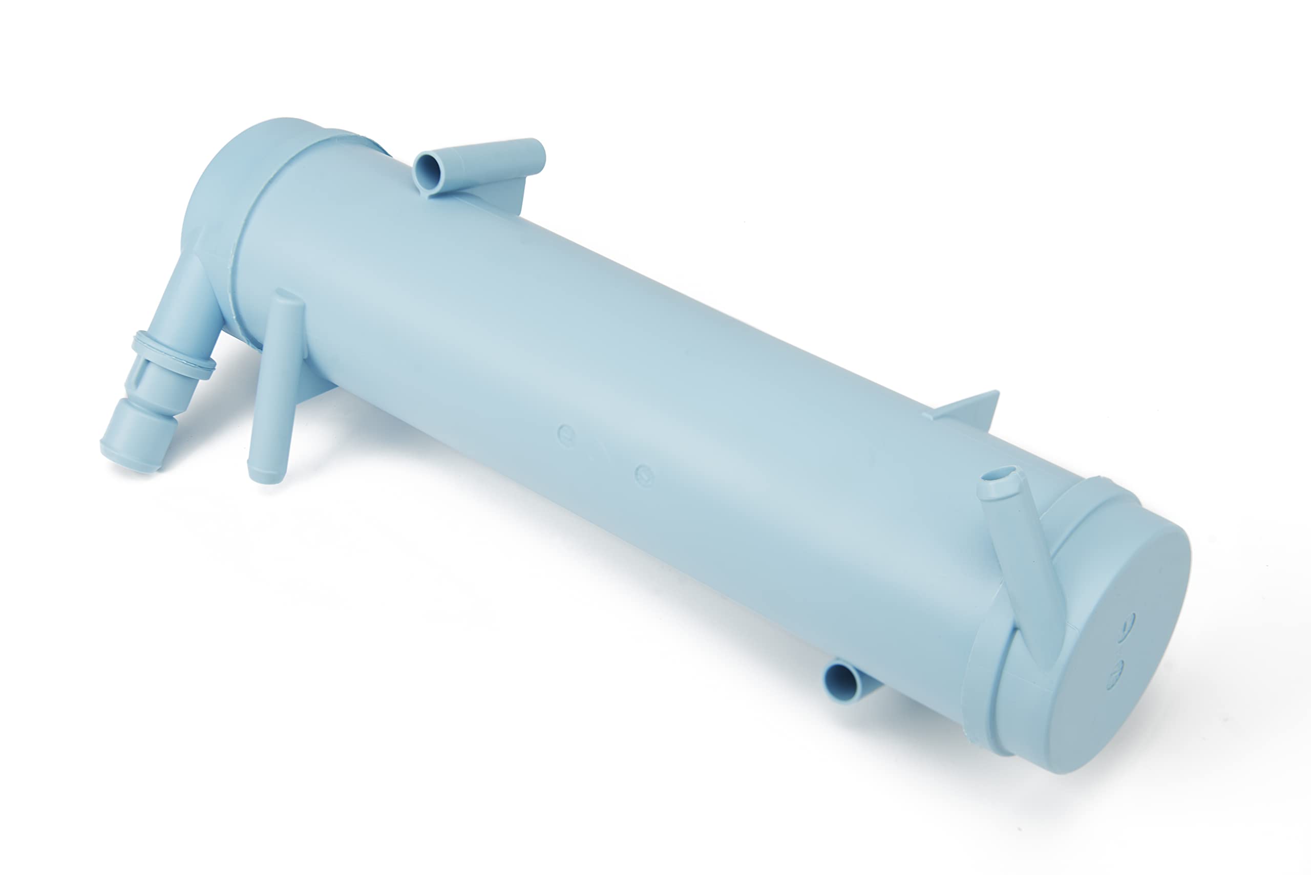 LifeStraw water purification system in blue, front view, delivering safe drinking water on the go