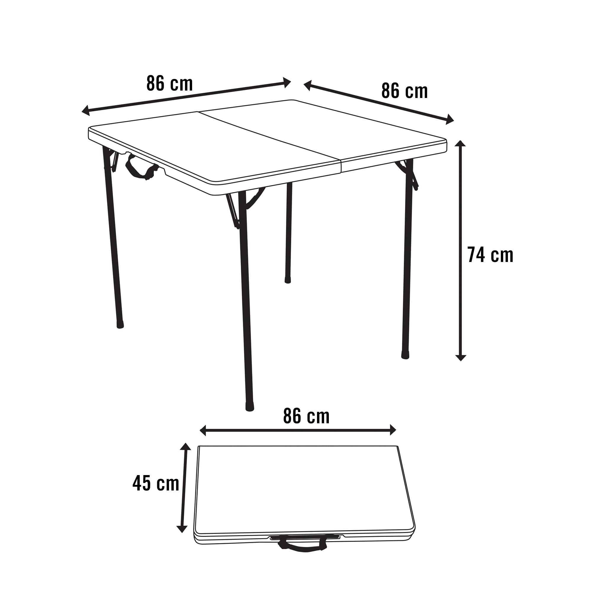 Lifetime 80273 closed dimensions highlight compact storage in small spaces