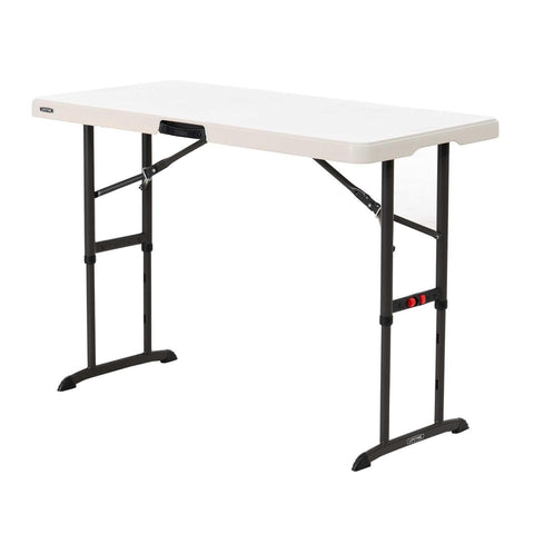 Lifetime 80387 almond table top with seamless surface for reliable indoor outdoor use