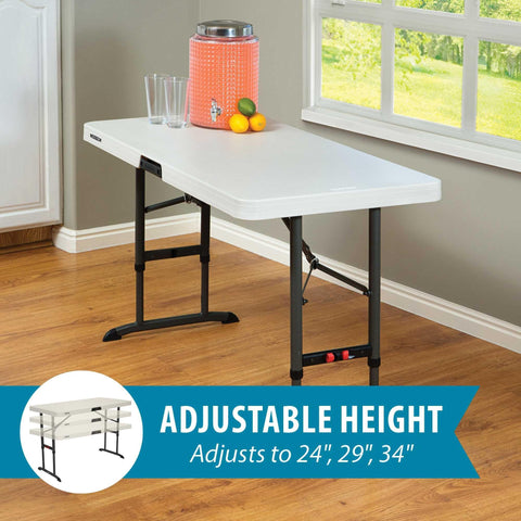 Lifetime 80387 powder-coated steel frame provides sturdy stability for busy spaces