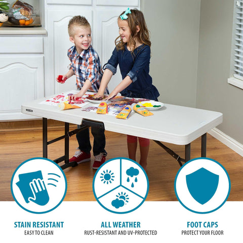 Lifetime 80387 seamless surface stays flat and durable during active use