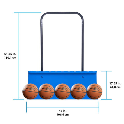 Lifetime Snow Pusher lightweight U-frame handle supports pushing