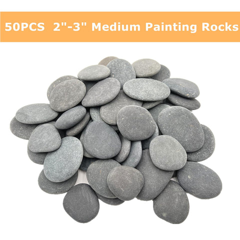 Lifetop hand-picked river rocks perfect for acrylic painting and stone crafts.