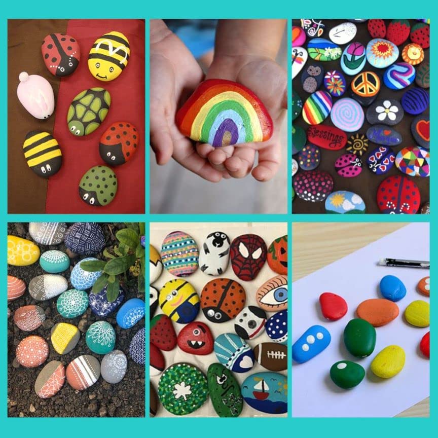 Lifetop river rocks for painting, gluing, and decorative projects.