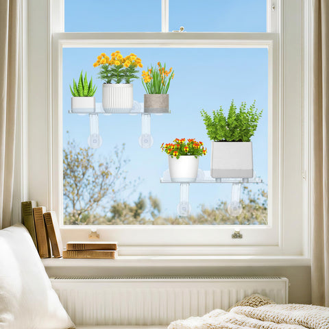 Lifewit compact display empowering small plants on a sunny sill