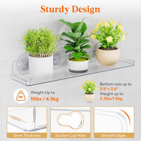 Lifewit front lip keeps pots secure on display