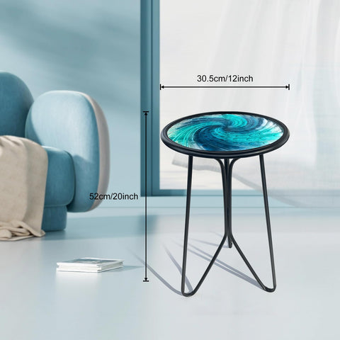 LIFFY blue whirl finish adds a decorative touch to balconies and patios.