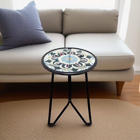 LIFFY side table with metal frame highlighting sturdy anti rust construction
