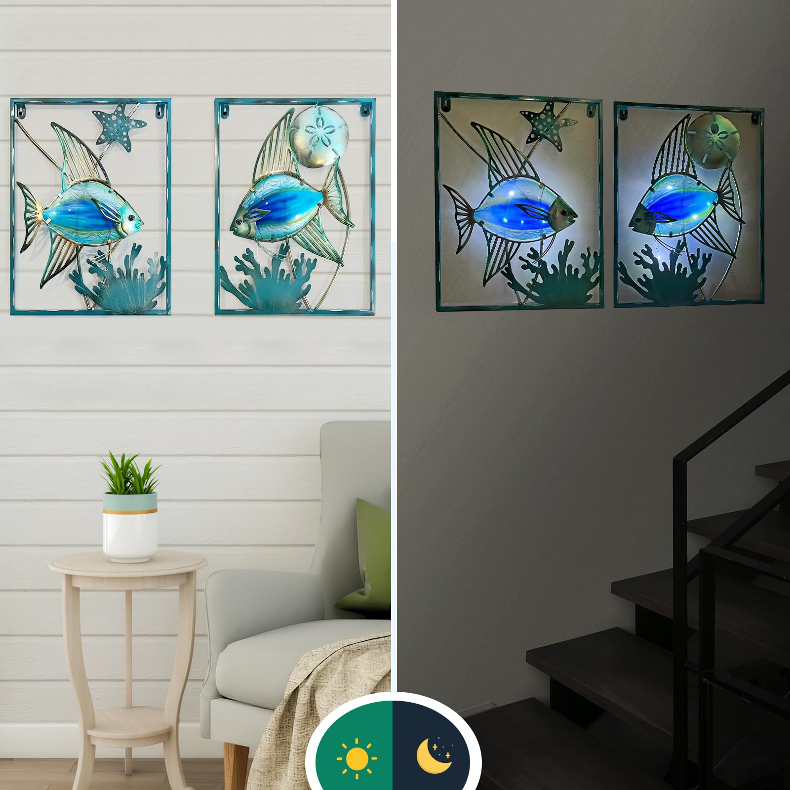 Liffy outdoor wall art suitable for patios and gardens.