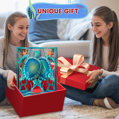 LIFFY sea turtle decor in gift-ready packaging.