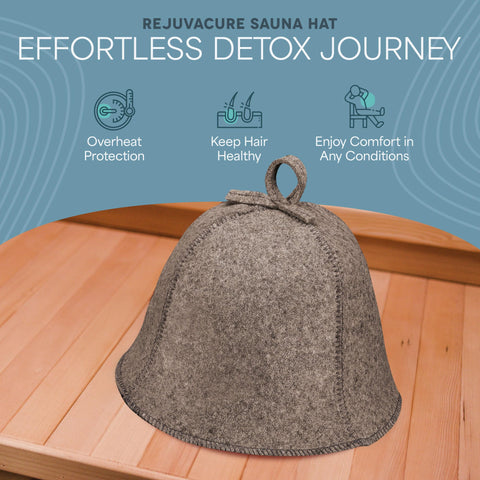 LifePro Wool Sauna Hat protects hair during use
