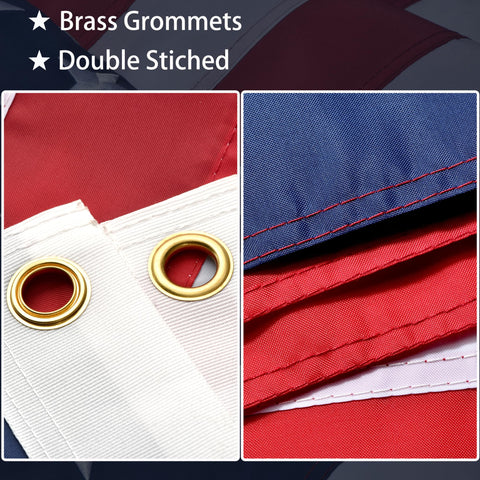 Lifraon flag featuring brass grommets for secure pole mounting.