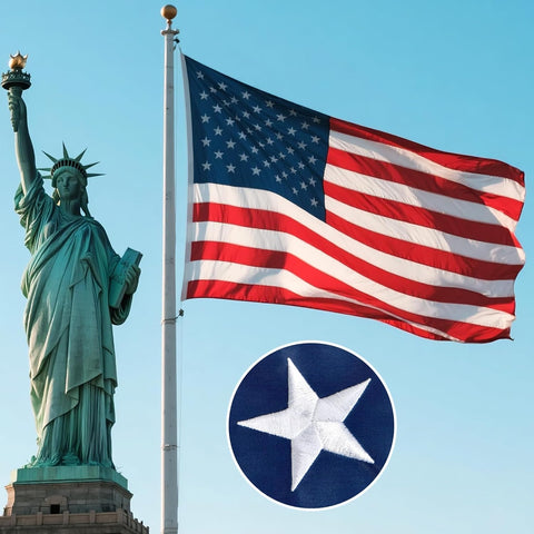 Lifraon patriotic flag display honors veterans and community pride