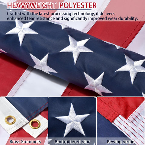 Lifraon weather-resistant flag polyester for enduring outdoor use