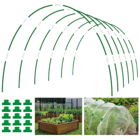 lifskydom garden hoops kit facilitates quick frame assembly for plant protection