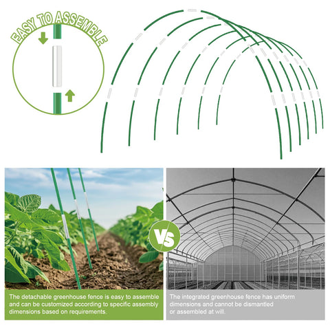 lifskydom durable double-layer fiberglass hoops resist rust year-round