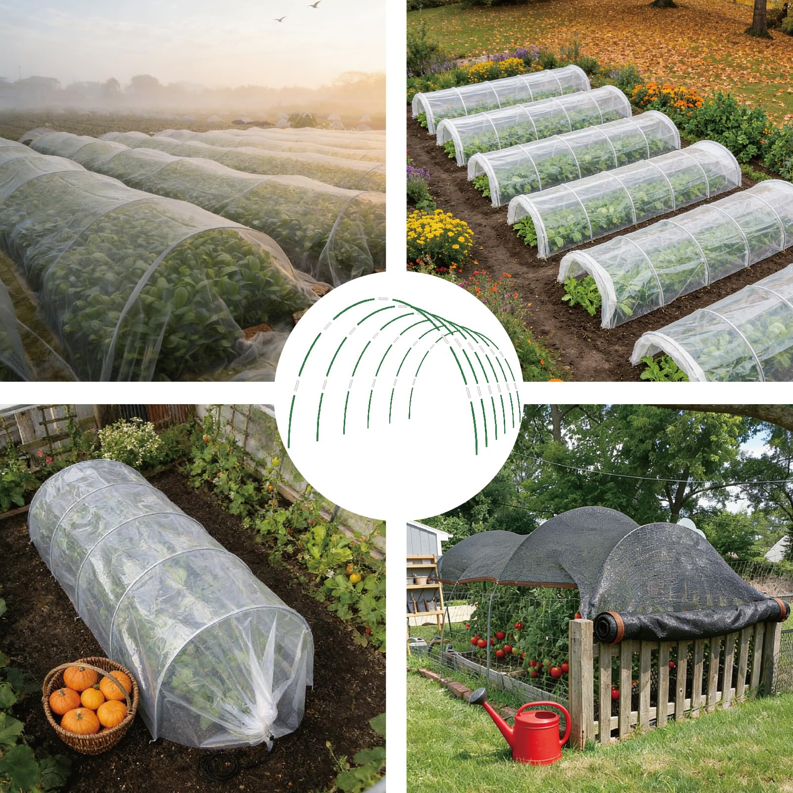 lifskydom secure row covers and shade cloth with included clips
