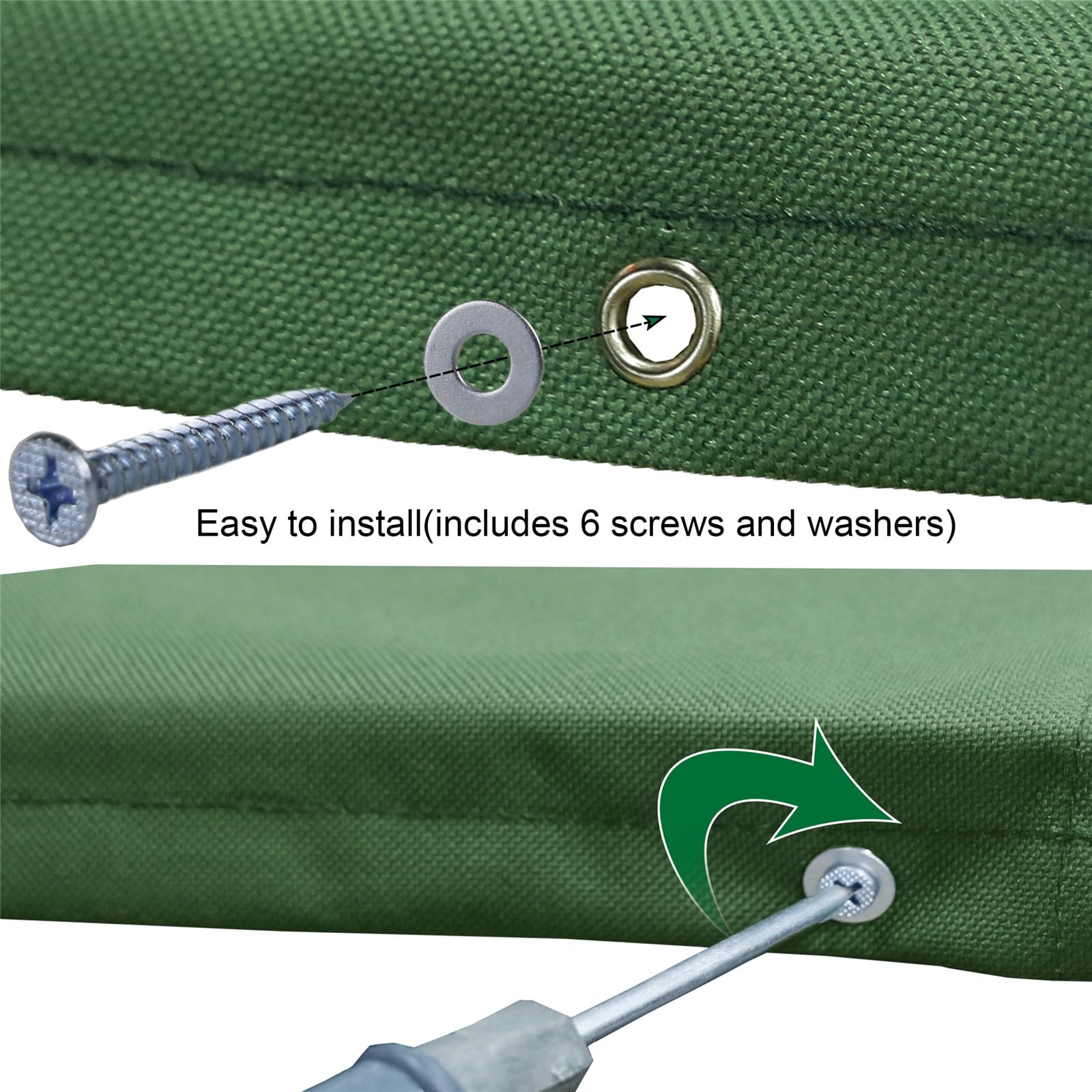 Liftatapa canopy grommets and screws for secure installation